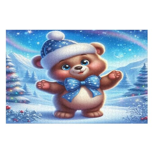 Puzzle Für Kinder, Bär -Puzzles Für Erwachsene, 1000-teiliges Holzpuzzle Für Jugendliche, Tolles （75×50cm） von DCCCY