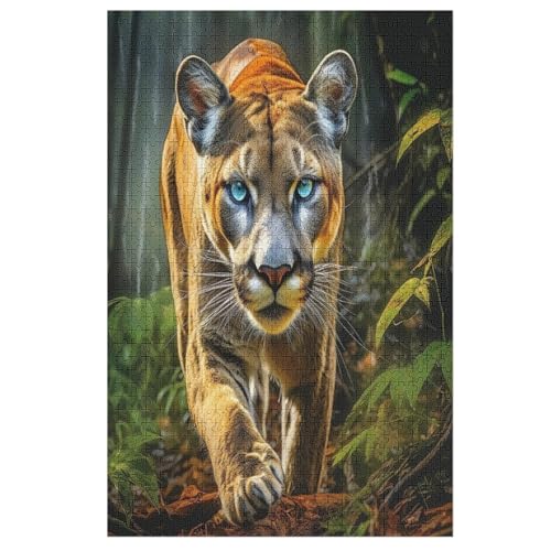 Puzzle Löwe, 1000 Puzzleteile Für Kinder, Holzpuzzles, Geeignet Für Erwachsene Lernspiel, 78×53cm von DCCCY