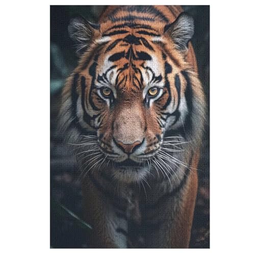 Puzzle Tiger, 1000 Puzzleteile Für Kinder, Holzpuzzles, Geeignet Für Erwachsene Lernspiel, 78×53cm von DCCCY