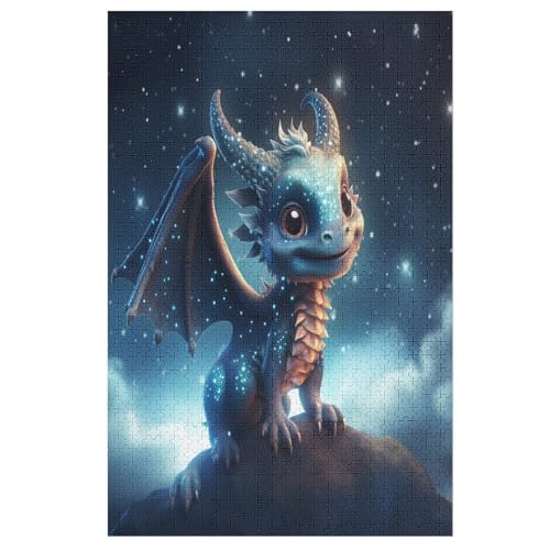 Puzzles Flugsaurier, 1000 Teile, Puzzle Aus Holz Für Erwachsene Und Kinder Ab 12 Jahren, Lernspielzeug 78×53cm von DCCCY
