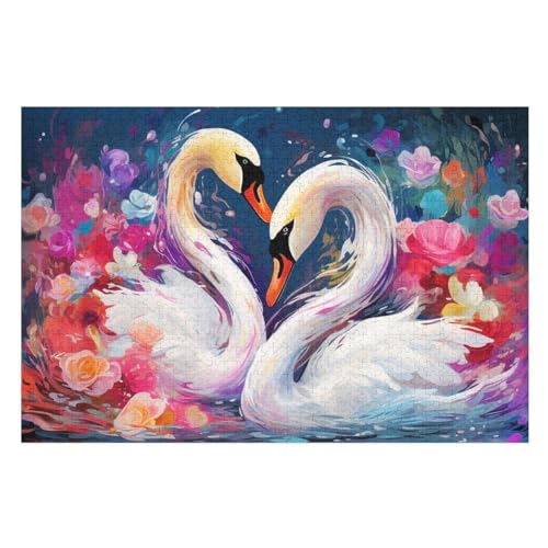 Puzzles Für Erwachsene, 1000 Teile, Biene, Kreative Holzpuzzles, Praktisches Spiel, Familiendekoration （75×50cm） von DCCCY