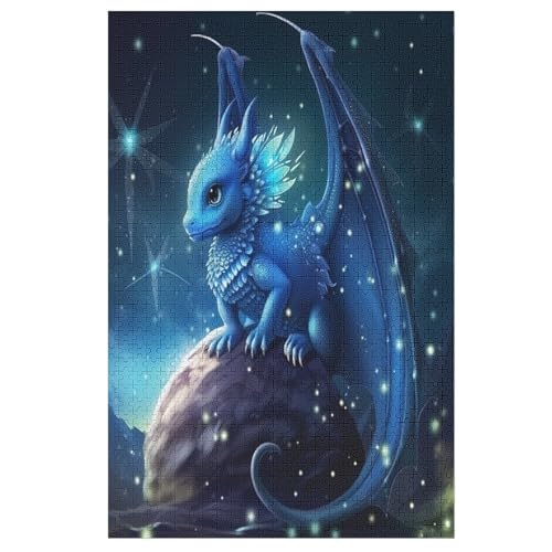 Puzzles Für Erwachsene, 1000 Teile, Flugsaurier, Kreative Holzpuzzles, Praktisches Spiel, Familiendekoration 78×53cm von DCCCY