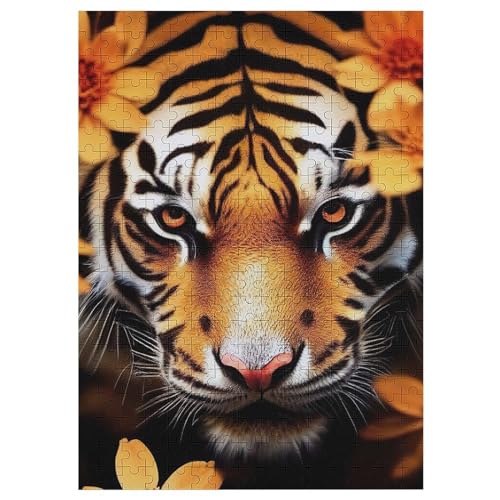 Puzzles Für Erwachsene, 300 Teile, Tiger, Kreative Holzpuzzles, Praktisches Spiel, Familiendekoration 42×30cm Puzzles Für Erwachsene, 300 Teile, Tiger, Kreative Holzpuzzles, Praktisches Spiel, Familiendekoration 42×30cm von DCCCY
