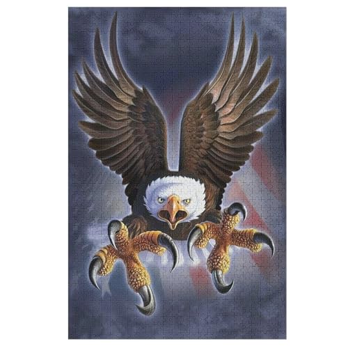 Puzzles Für Erwachsene, Adler Puzzle, 1000 Teile, Kreatives, Geistiges Spielzeug, Kinder, Montagespiele 78×53cm von DCCCY