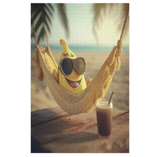 Puzzles Für Erwachsene, Banane Puzzle, 1000 Teile, Kreatives, Geistiges Spielzeug, Kinder, Montagespiele 78×53cm von DCCCY