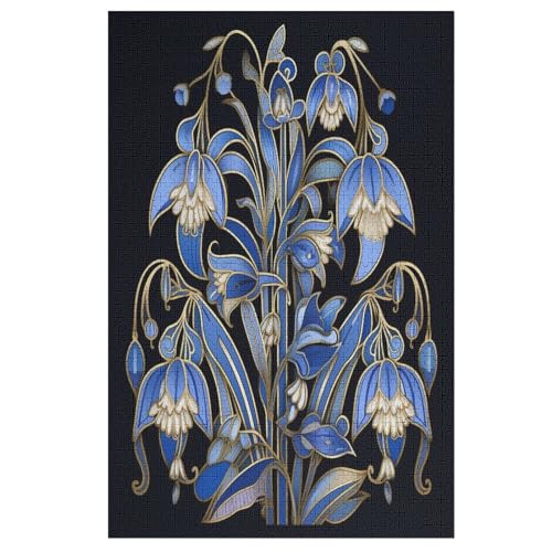 Puzzles Für Erwachsene, Blume Puzzle, 1000 Teile, Kreatives, Geistiges Spielzeug, Kinder, Montagespiele 78×53cm von DCCCY