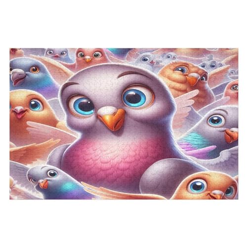 Puzzles Für Erwachsene, Cute Möwe Puzzle, 1000 Teile, Kreatives, Geistiges Spielzeug, Kinder, Montagespiele （75×50cm） von DCCCY