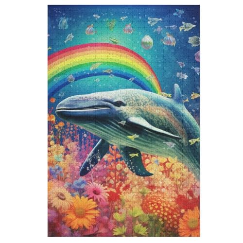 Puzzles Für Erwachsene, Wal Puzzle, 1000 Teile, Kreatives, Geistiges Spielzeug, Kinder, Montagespiele 78×53cm von DCCCY