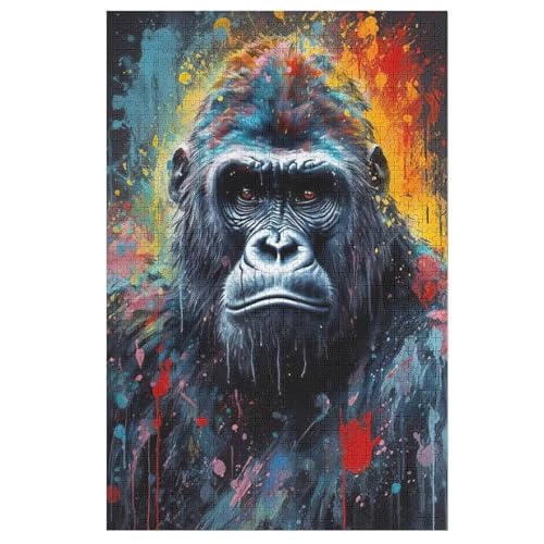 Puzzles Für Erwachsene AFFE,1000-teilige Puzzle Für Kinder Ab 12 Jahren, Holzpuzzles Für Die Heimdekoration, 78×53cm Puzzles Für Erwachsene AFFE,1000-teilige Puzzle Für Kinder Ab 12 Jahren, Holzpuzzles Für Die Heimdekoration, 78×53cm von DCCCY