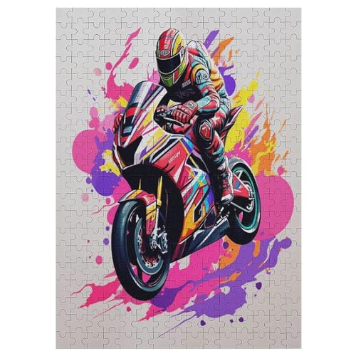 Puzzles Für Erwachsene Und Kinder, Motorcycle -Puzzle, 300 Teile, Kreative Holzpuzzles, Geschenke 42×30cm Puzzles Für Erwachsene Und Kinder, Motorcycle -Puzzle, 300 Teile, Kreative Holzpuzzles, Geschenke 42×30cm von DCCCY