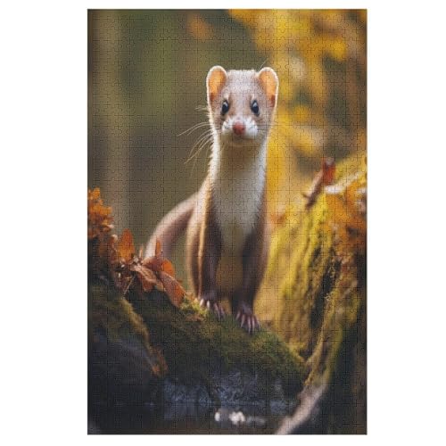 Puzzles Für Erwachsene Und Kinder, Nerz -Puzzle, 1000 Teile, Kreative Holzpuzzles, Geschenke 78×53cm Puzzles Für Erwachsene Und Kinder, Nerz -Puzzle, 1000 Teile, Kreative Holzpuzzles, Geschenke 78×53cm von DCCCY