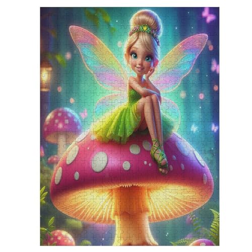 Puzzles Für Erwachsene Und Kinder, Niedliche Elfe -Puzzle, 500 Teile, Kreative Holzpuzzles,Für Erwaschsene, Geschenke 55×41cm Puzzles Für Erwachsene Und Kinder, Niedliche Elfe -Puzzle, 500 Teile, Kreative Holzpuzzles,Für Erwaschsene, Geschenke 55×41cm von DCCCY