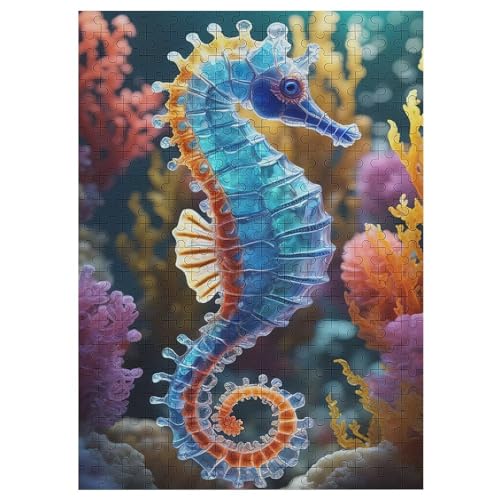 Puzzles Für Erwachsene Und Kinder, Seahorse -Puzzle, 300 Teile, Kreative Holzpuzzles,Für Erwaschsene, Geschenke 42×30cm Puzzles Für Erwachsene Und Kinder, Seahorse -Puzzle, 300 Teile, Kreative Holzpuzzles,Für Erwaschsene, Geschenke 42×30cm von DCCCY