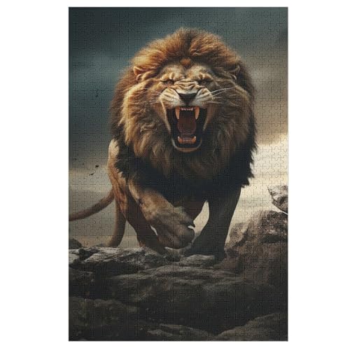 Puzzles Löwe, 1000 Teile, Puzzle Aus Holz Für Erwachsene Und Kinder Ab 12 Jahren, Lernspielzeug 78×53cm Puzzles Löwe, 1000 Teile, Puzzle Aus Holz Für Erwachsene Und Kinder Ab 12 Jahren, Lernspielzeug 78×53cm von DCCCY