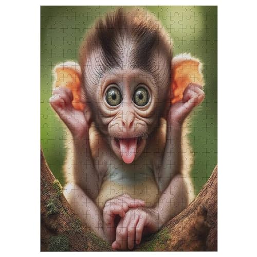Puzzles Monkey, 300-teiliges Holzpuzzle Für Erwachsene Und Kinder Ab 12 Jahren. Tolles Geschenk Für Erwachsene 42×30cm Puzzles Monkey, 300-teiliges Holzpuzzle Für Erwachsene Und Kinder Ab 12 Jahren. Tolles Geschenk Für Erwachsene 42×30cm von DCCCY