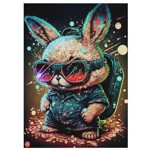 Rabbit Holzpuzzle - Puzzle Für Erwachsene, 300-teilige Puzzles Für Teenager Und Kinder, Herausfordernde Spiele 42×30cm Rabbit Holzpuzzle - Puzzle Für Erwachsene, 300-teilige Puzzles Für Teenager Und Kinder, Herausfordernde Spiele 42×30cm von DCCCY