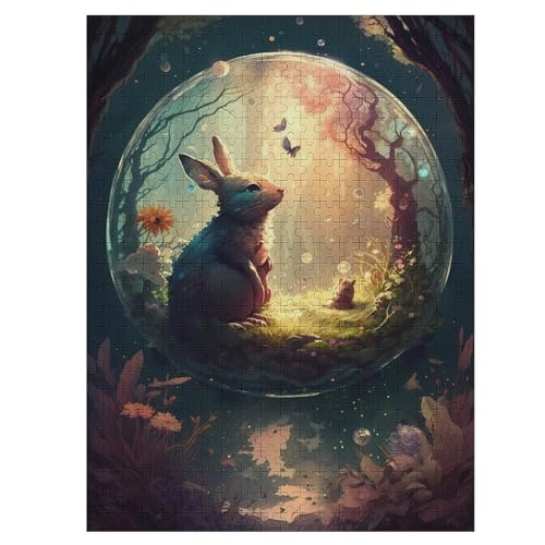 Rabbit -Puzzle, 500 Teile,Holzpuzzle Für Erwachsene Kinder, Lustiges Spielzeug, Denkspiel, Bildungsspiel, 55×41cm Rabbit -Puzzle, 500 Teile,Holzpuzzle Für Erwachsene Kinder, Lustiges Spielzeug, Denkspiel, Bildungsspiel, 55×41cm von DCCCY