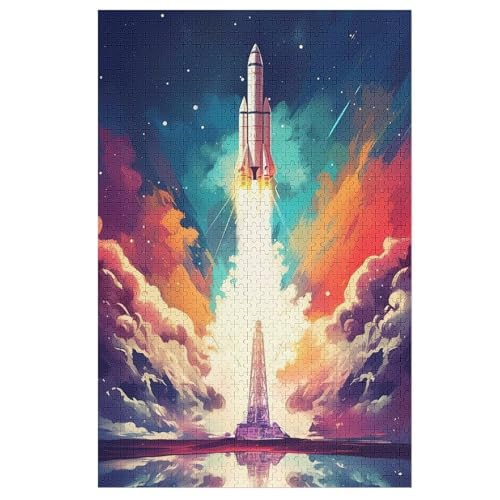 Rakete Holzpuzzle Erwachsene - 1000 Teiliges Jigsaw Knobelspiel - Puzzle Für Erwachsene & Kinder - Outdoor & Reisespielzeug 78×53cm Rakete Holzpuzzle Erwachsene - 1000 Teiliges Jigsaw Knobelspiel - Puzzle Für Erwachsene & Kinder - Outdoor & Reisespielzeug 78×53cm von DCCCY