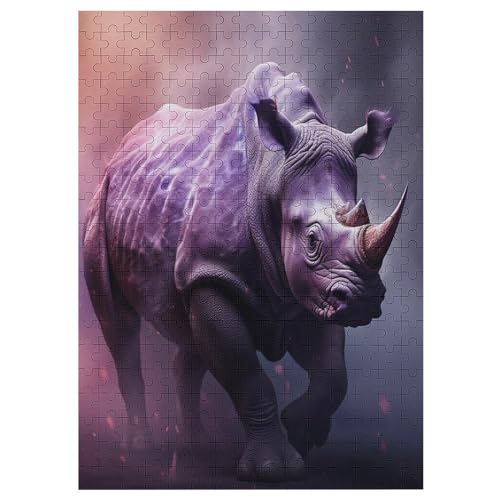 Rhinozeros Holzpuzzle 300 Teile Klassische Puzzles Erwachsene Kinder Puzzle DIY Kit Holzspielzeug Einzigartiges Geschenk 42×30cm Rhinozeros Holzpuzzle 300 Teile Klassische Puzzles Erwachsene Kinder Puzzle DIY Kit Holzspielzeug Einzigartiges Geschenk 42×30cm von DCCCY