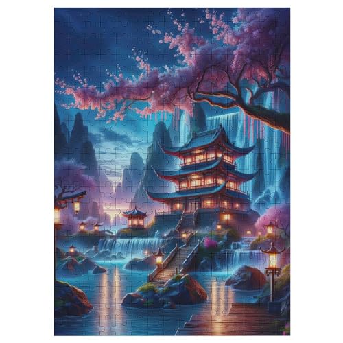 Ruhige Pagode 300 Teile Puzzles Für Erwachsene,Holzpuzzle - Verringerter Druck Schwieriges Unmögliche Puzzle Für Erwachsene 12+ Kinder 42×30cm Ruhige Pagode 300 Teile Puzzles Für Erwachsene,Holzpuzzle - Verringerter Druck Schwieriges Unmögliche Puzzle Für Erwachsene 12+ Kinder 42×30cm von DCCCY