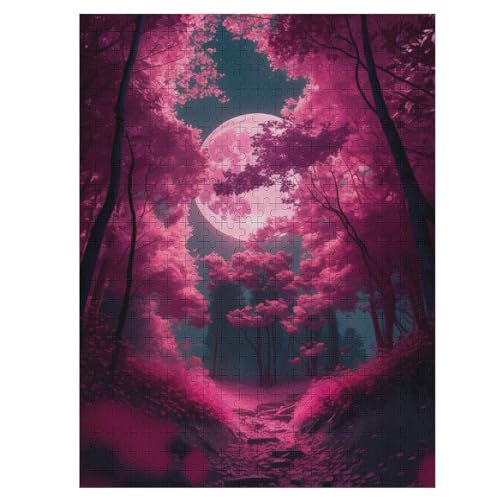 Sakura Mondkreis Puzzle, Puzzles Für Erwachsene Kinder, 500 Teile Holzpuzzle, Für Jugendliche & Erwachsene Herausforderungsspielzeug 55×41cm Sakura Mondkreis Puzzle, Puzzles Für Erwachsene Kinder, 500 Teile Holzpuzzle, Für Jugendliche & Erwachsene Herausforderungsspielzeug 55×41cm von DCCCY