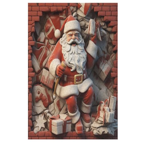 Santa Claus Puzzle 1000 Teile, Holzpuzzle Herausforderndes Geschicklichkeitsspiel Für Die Ganze Familie, Kinder Erwachsenenpuzzle Ab 12 Jahren 78×53cm Santa Claus Puzzle 1000 Teile, Holzpuzzle Herausforderndes Geschicklichkeitsspiel Für Die Ganze Familie, Kinder Erwachsenenpuzzle Ab 12 Jahren 78×53cm von DCCCY
