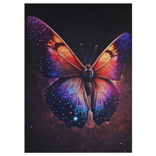 Schmetterling 300 Teile Puzzles Für Erwachsene, Impossible Puzzle, Geschicklichkeitsspiel Für Die Ganze Familie, Kinder Holzpuzzle 42×30cm von DCCCY
