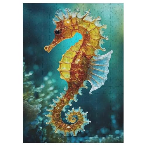 SeaPferd-Puzzle Für Erwachsene, 300 Teile, Holzpuzzle, Kinderpuzzle, Dekompressionsspiel, Spielzeugpuzzle 42×30cm SeaPferd-Puzzle Für Erwachsene, 300 Teile, Holzpuzzle, Kinderpuzzle, Dekompressionsspiel, Spielzeugpuzzle 42×30cm von DCCCY
