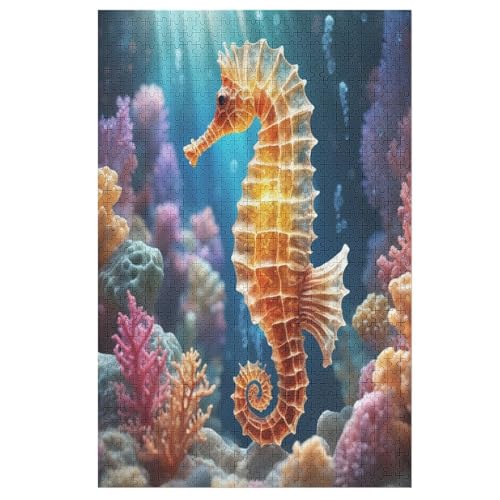 SeeHorsechen Puzzle Für Erwachsene 1000 Teile Premium Recyceltes Brett Zum Lernen, Lernspielzeug, Familienspiele Kinder Holzpuzzle 78×53cm SeeHorsechen Puzzle Für Erwachsene 1000 Teile Premium Recyceltes Brett Zum Lernen, Lernspielzeug, Familienspiele Kinder Holzpuzzle 78×53cm von DCCCY