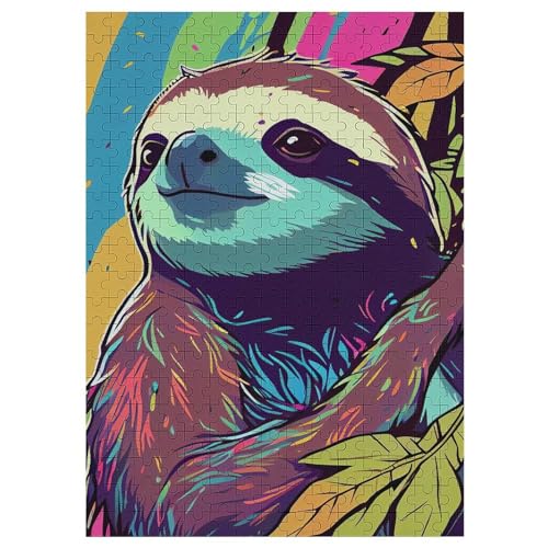 Sloth Holzpuzzle - 300 Teiliges Jigsaw Knobelspiel - Puzzle Für Erwachsene & Kinder - Outdoor & Reisespielzeug 42×30cm Sloth Holzpuzzle - 300 Teiliges Jigsaw Knobelspiel - Puzzle Für Erwachsene & Kinder - Outdoor & Reisespielzeug 42×30cm von DCCCY