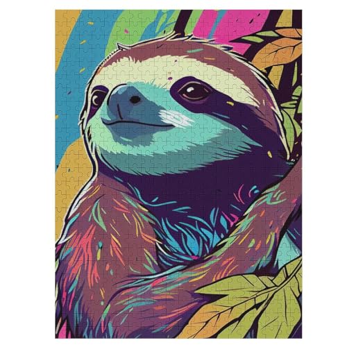 Sloth -Puzzle, 500 Teile,Holzpuzzle Für Erwachsene Kinder, Lustiges Spielzeug, Denkspiel, Bildungsspiel, 55×41cm Sloth -Puzzle, 500 Teile,Holzpuzzle Für Erwachsene Kinder, Lustiges Spielzeug, Denkspiel, Bildungsspiel, 55×41cm von DCCCY