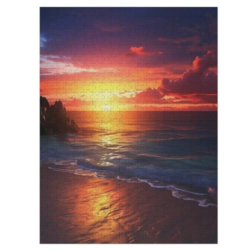 Sonnenuntergang 500 Teile Puzzles, Wood Craft, Hochwertiges Modernes Puzzle, DIY, Für Erwachsene Und Kinder Ab 12 Jahren, 55×41cm Sonnenuntergang 500 Teile Puzzles, Wood Craft, Hochwertiges Modernes Puzzle, DIY, Für Erwachsene Und Kinder Ab 12 Jahren, 55×41cm von DCCCY
