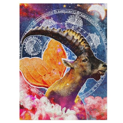 Steinbock Sternzeichen Wandkunst Holzpuzzle 500 Teile Klassische Puzzles Erwachsene Kinder Puzzle Kit Holzspielzeug Einzigartiges Geschenk 55×41cm Steinbock Sternzeichen Wandkunst Holzpuzzle 500 Teile Klassische Puzzles Erwachsene Kinder Puzzle Kit Holzspielzeug Einzigartiges Geschenk 55×41cm von DCCCY