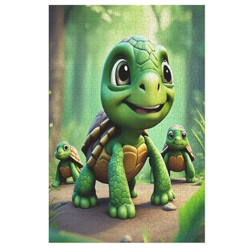 Süße Schildkröte Puzzle 1000 Teile, Holzpuzzle Für Erwachsene Kinder, Impossible Puzzles, Geschicklichkeitsspiel Für Die Ganze Familie 78×53cm Süße Schildkröte Puzzle 1000 Teile, Holzpuzzle Für Erwachsene Kinder, Impossible Puzzles, Geschicklichkeitsspiel Für Die Ganze Familie 78×53cm von DCCCY