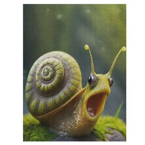 Süße Schnecke 500 Teile Premium-Puzzles Für Erwachsene Kinder- Holzpuzzles Spaß Und Lernspiele - Perfekte Puzzle-Geschenke 55×41cm Süße Schnecke 500 Teile Premium-Puzzles Für Erwachsene Kinder- Holzpuzzles Spaß Und Lernspiele - Perfekte Puzzle-Geschenke 55×41cm von DCCCY