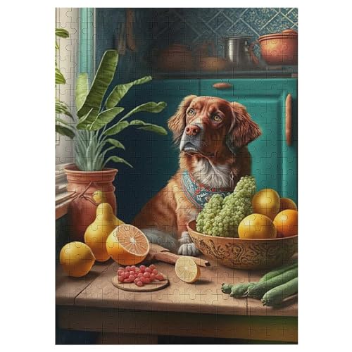 Süßer Hund Holzpuzzle 300 Teile,Puzzles Für Erwachsene, Impossible Puzzle, Kinder Legespiel 42×30cm Süßer Hund Holzpuzzle 300 Teile,Puzzles Für Erwachsene, Impossible Puzzle, Kinder Legespiel 42×30cm von DCCCY