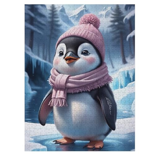 Süßer Pinguin-Puzzle Für Erwachsene, 500 Teile, Holzpuzzle, Kinderpuzzle, Dekompressionsspiel, Spielzeugpuzzle 55×41cm Süßer Pinguin-Puzzle Für Erwachsene, 500 Teile, Holzpuzzle, Kinderpuzzle, Dekompressionsspiel, Spielzeugpuzzle 55×41cm von DCCCY