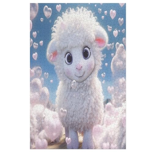 Süßes Schaf Puzzle 1000 Teile, Holzpuzzle Für Erwachsene Kinder, Impossible Puzzles, Geschicklichkeitsspiel Für Die Ganze Familie 78×53cm Süßes Schaf Puzzle 1000 Teile, Holzpuzzle Für Erwachsene Kinder, Impossible Puzzles, Geschicklichkeitsspiel Für Die Ganze Familie 78×53cm von DCCCY