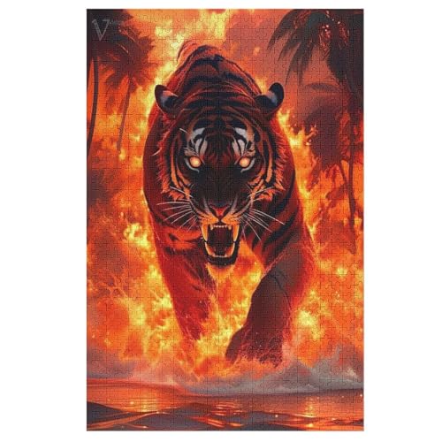 Tiger 1000 Teile Puzzles Für Erwachsene, Impossible Puzzle, Geschicklichkeitsspiel Für Die Ganze Familie, Kinder Holzpuzzle 78×53cm Tiger 1000 Teile Puzzles Für Erwachsene, Impossible Puzzle, Geschicklichkeitsspiel Für Die Ganze Familie, Kinder Holzpuzzle 78×53cm von DCCCY