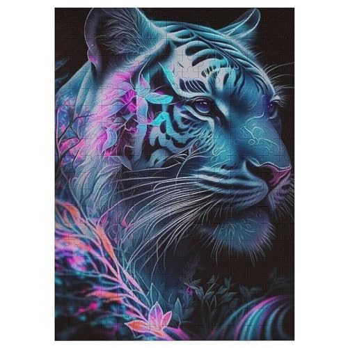 Tiger Holzpuzzle 300 Teile,Puzzles Für Erwachsene, Impossible Puzzle, Kinder Legespiel 42×30cm Tiger Holzpuzzle 300 Teile,Puzzles Für Erwachsene, Impossible Puzzle, Kinder Legespiel 42×30cm von DCCCY