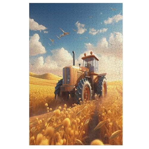 Traktor Holzpuzzle 1000 Teile Klassische Puzzles Erwachsene Kinder Puzzle DIY Kit Holzspielzeug Einzigartiges Geschenk 78×53cm Traktor Holzpuzzle 1000 Teile Klassische Puzzles Erwachsene Kinder Puzzle DIY Kit Holzspielzeug Einzigartiges Geschenk 78×53cm von DCCCY