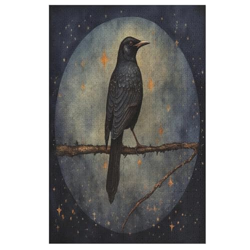 Vogel 1000 Teile Puzzles Für Erwachsene, Impossible Puzzle, Geschicklichkeitsspiel Für Die Ganze Familie, Kinder Holzpuzzle 78×53cm von DCCCY