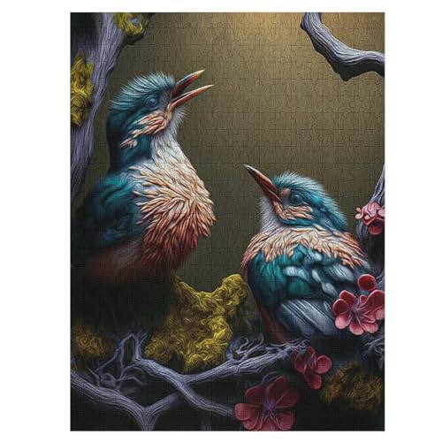 Vogel Holzpuzzle 500 Teile Klassische Puzzles Erwachsene Kinder Puzzle DIY Kit Holzspielzeug Einzigartiges Geschenk 55×41cm Vogel Holzpuzzle 500 Teile Klassische Puzzles Erwachsene Kinder Puzzle DIY Kit Holzspielzeug Einzigartiges Geschenk 55×41cm von DCCCY