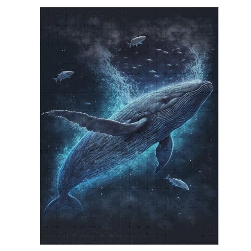 Whale Puzzle 500 Teile, Holzpuzzle Für Erwachsene Kinder, Impossible Puzzles, Geschicklichkeitsspiel Für Die Ganze Familie 55×41cm Whale Puzzle 500 Teile, Holzpuzzle Für Erwachsene Kinder, Impossible Puzzles, Geschicklichkeitsspiel Für Die Ganze Familie 55×41cm von DCCCY