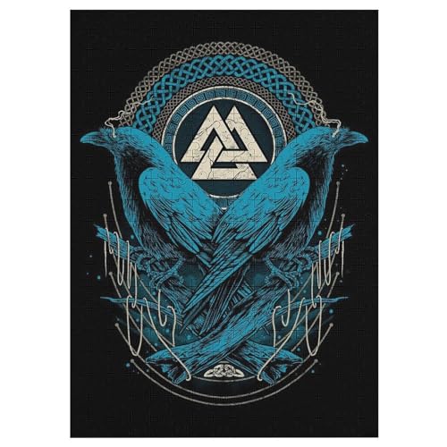 Wikingermythos 300 Teile Puzzles Für Erwachsene, Impossible Puzzle, Geschicklichkeitsspiel Für Die Ganze Familie, Kinder Holzpuzzle 42×30cm von DCCCY