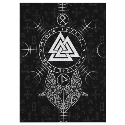 Wikingermythos-Puzzlespiel Aus Holz, 300 Puzzleteile, Puzzle Für Teenager Und Erwachsene, Kreatives Spielzeug, Puzzles, 42×30cm von DCCCY
