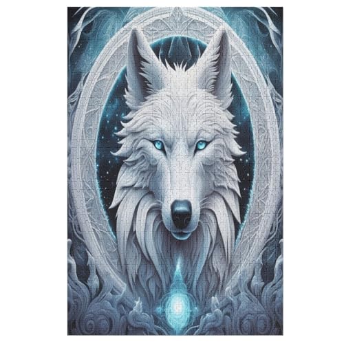 Wolf Holzpuzzle 1000 Teile Klassische Puzzles Erwachsene Kinder Puzzle DIY Kit Holzspielzeug Einzigartiges Geschenk 78×53cm Wolf Holzpuzzle 1000 Teile Klassische Puzzles Erwachsene Kinder Puzzle DIY Kit Holzspielzeug Einzigartiges Geschenk 78×53cm von DCCCY