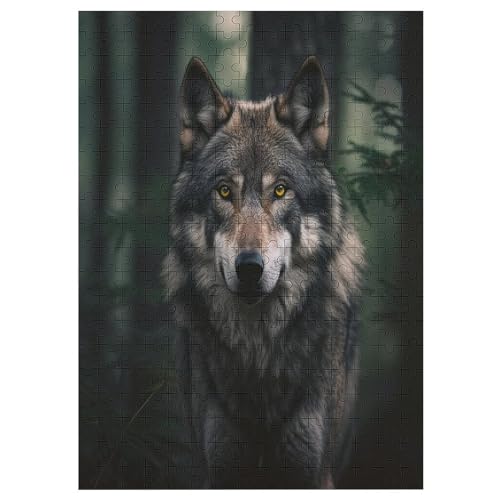 Wolf Holzpuzzle 300 Teile Klassische Puzzles Erwachsene Kinder Puzzle DIY Kit Holzspielzeug Einzigartiges Geschenk 42×30cm Wolf Holzpuzzle 300 Teile Klassische Puzzles Erwachsene Kinder Puzzle DIY Kit Holzspielzeug Einzigartiges Geschenk 42×30cm von DCCCY