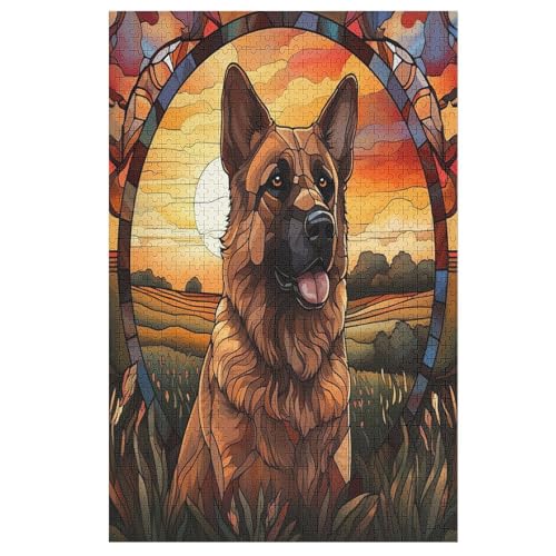 1000 Teile Puzzle Für Jugendliche,Berger allemand Puzzles,Erwachsenenpuzzle,Holzpuzzles,Dekompressionsspiel,Spielzeugpuzzles （78×53cm） von DCHHHSC