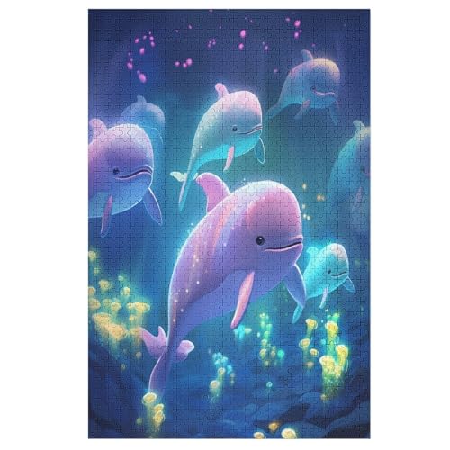 Animal Wal Puzzle 1000 Teile, Holzpuzzle Herausforderndes Geschicklichkeitsspiel Für Die Ganze Familie, Kinder Erwachsenenpuzzle Ab 12 Jahren （78×53cm） von DCHHHSC